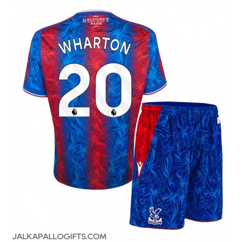 Crystal Palace Adam Wharton #20 Koti Peliasu Lasten 2024-25 Lyhythihainen (+ Lyhyet housut)